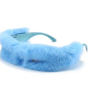 Blue Fur Sunglasses